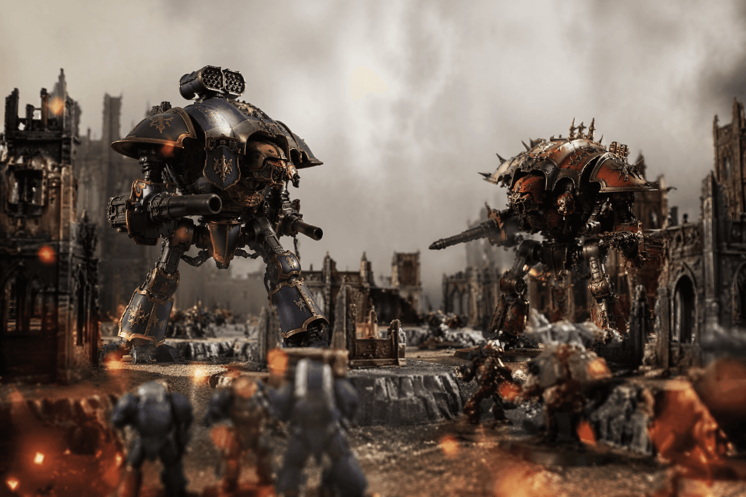 MiniWarGaming pits Imperial Knights against Chaos Knights in asymmetrical missions