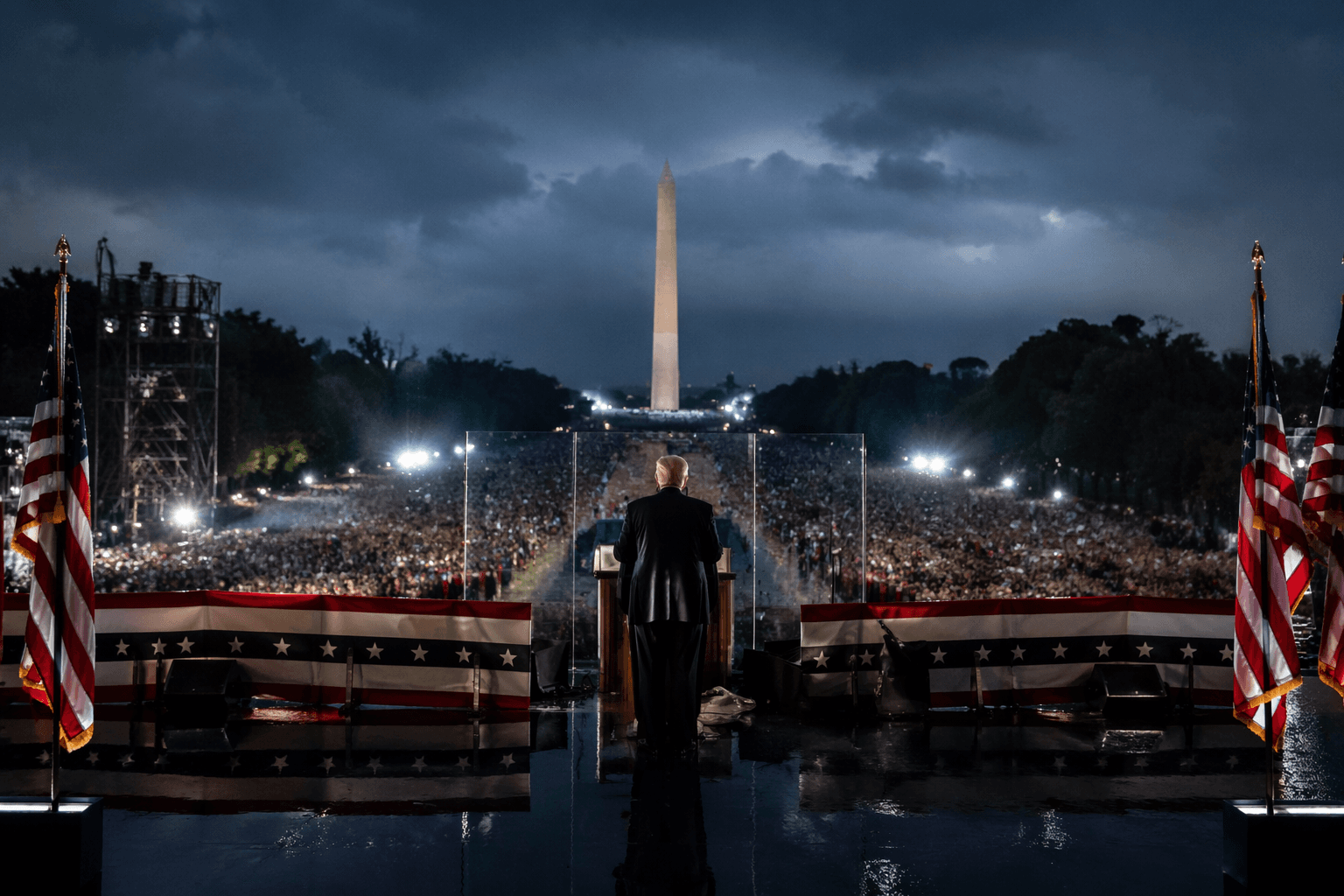 Trump marks America 250 at storm-delayed Fourth of July celebration