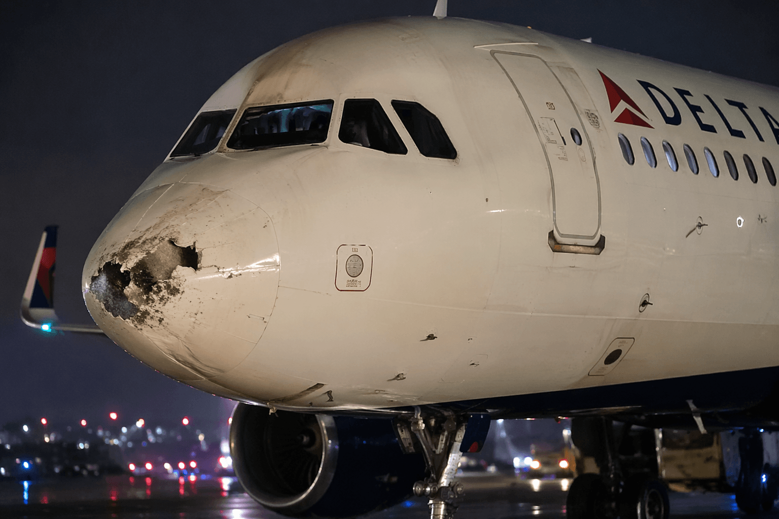 Delta flight hit by firework while landing at Chicago Midway