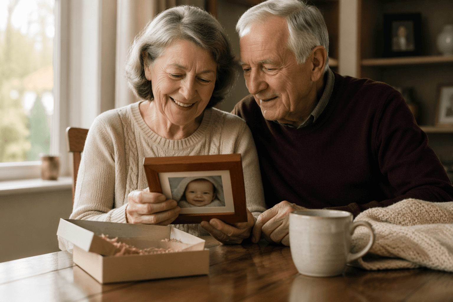 Personalized keepsakes make the perfect gifts for new grandparents