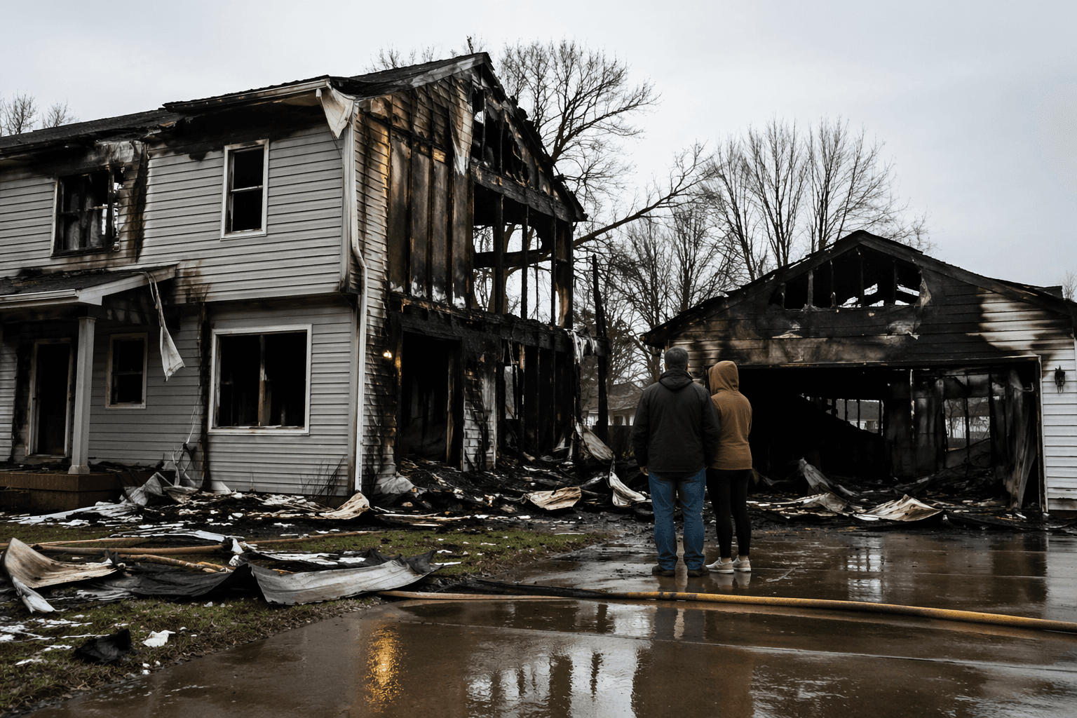 Cicero family displaced after late-night fire destroys home and garage