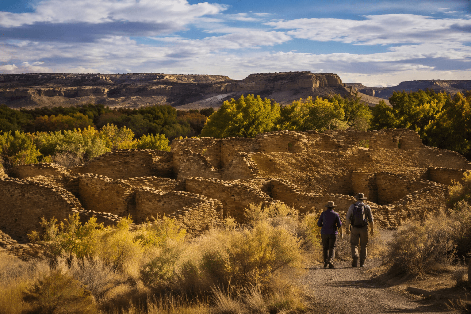 Aztec Ruins marks Old Spanish Trail crossing linked to Armijo route