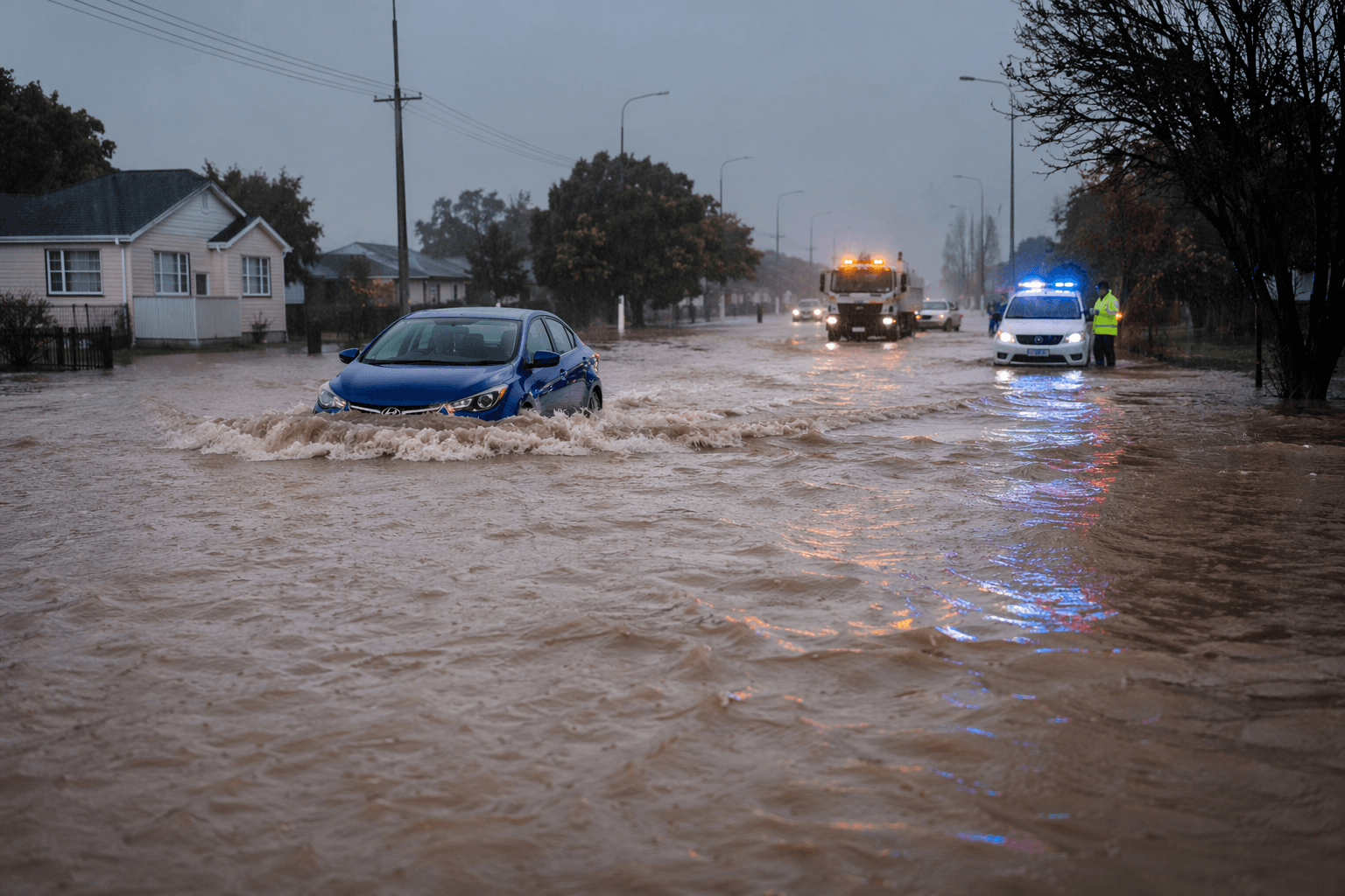 Heavy rain floods Dunedin, Waitaki District declares state of emergency
