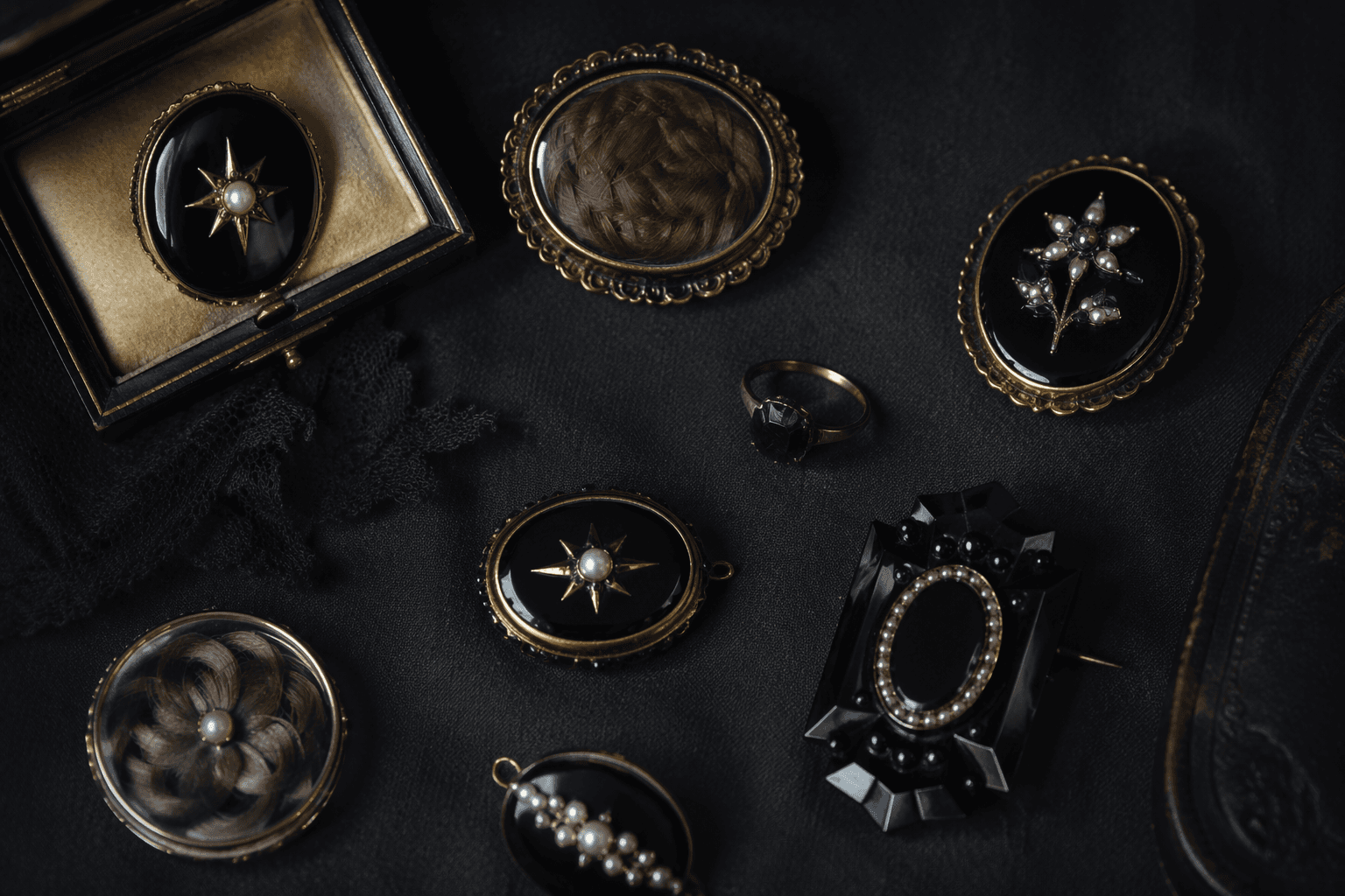 Victorian mourning jewelry turned grief into wearable memory