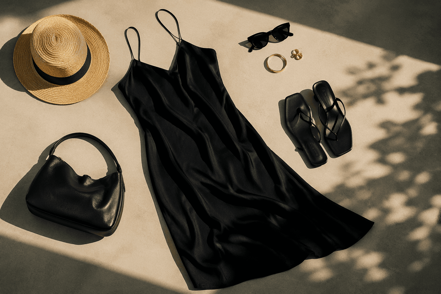 Why black slip dresses belong in your summer capsule wardrobe