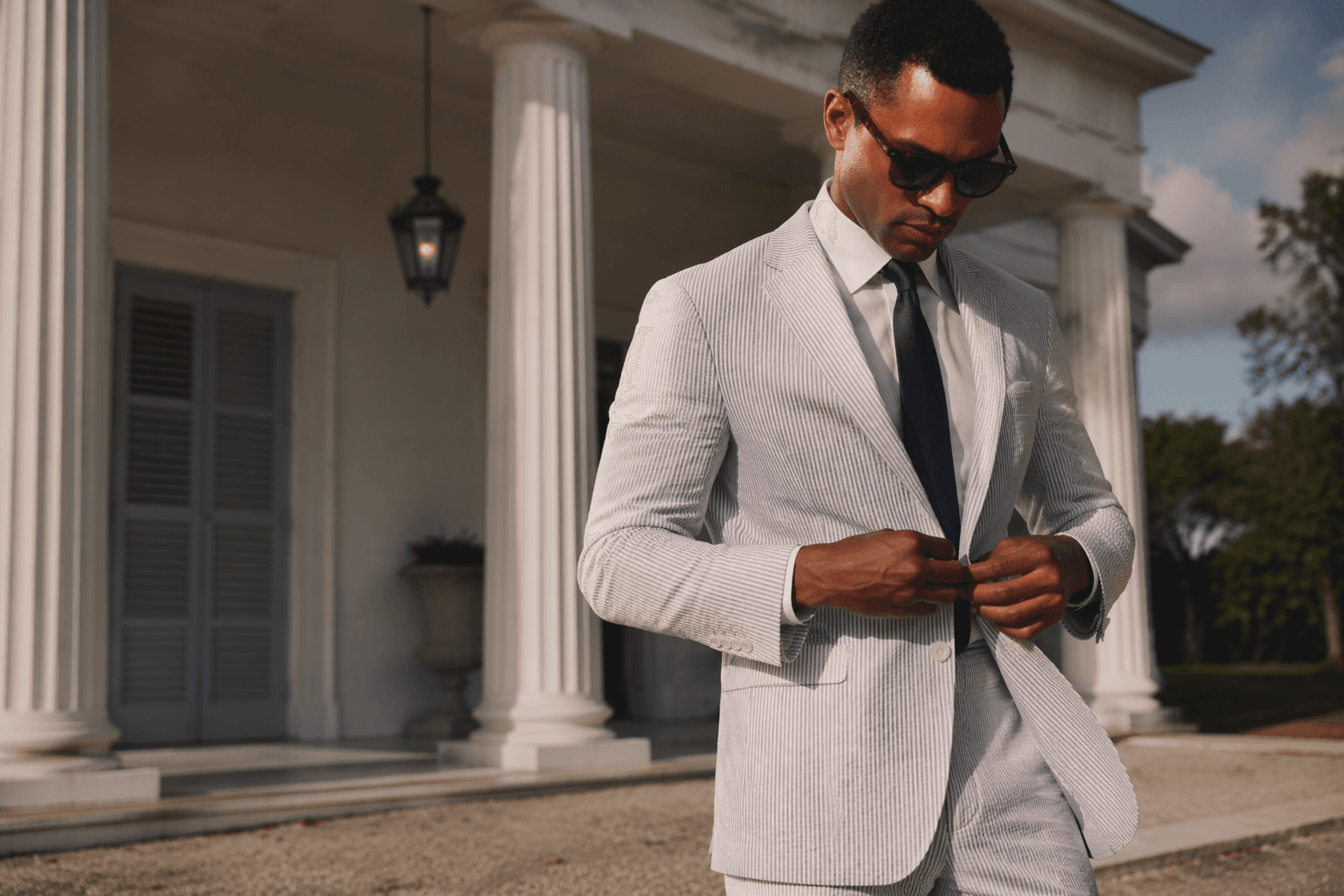 Seersucker makes a polished comeback for summer tailoring