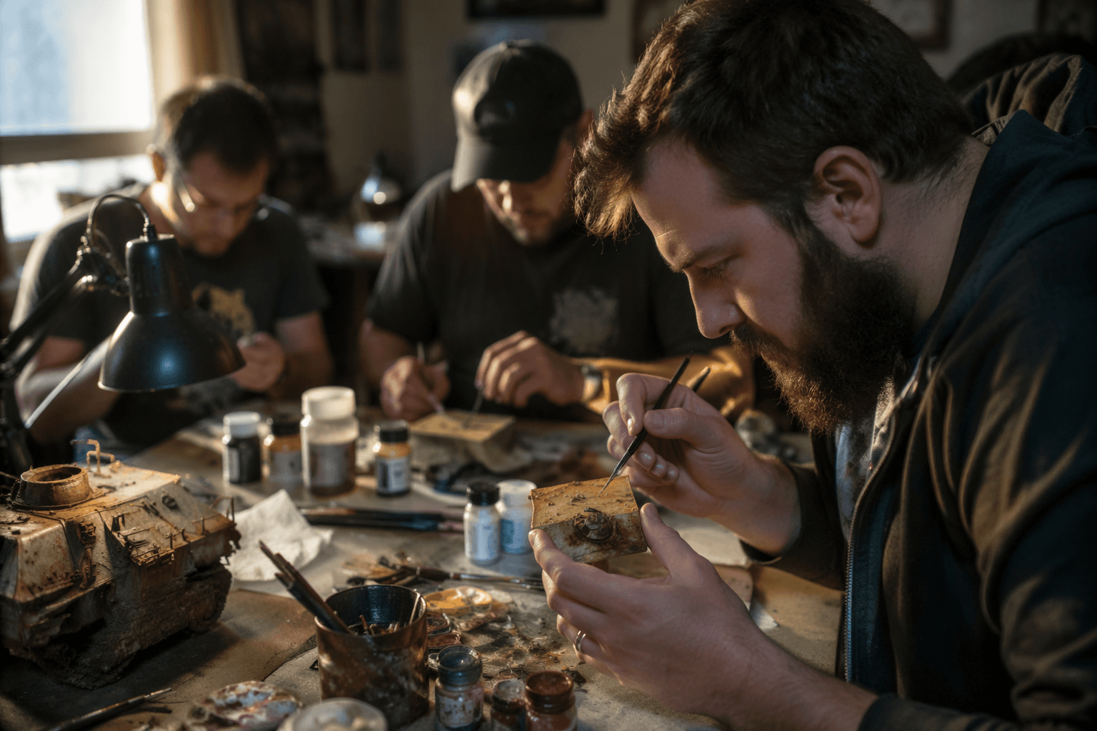 How to paint convincing rust on miniatures step by step