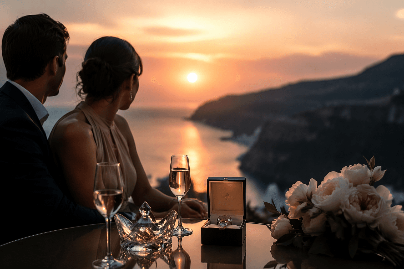 15th anniversary gift ideas, crystal, watches, and romantic getaways