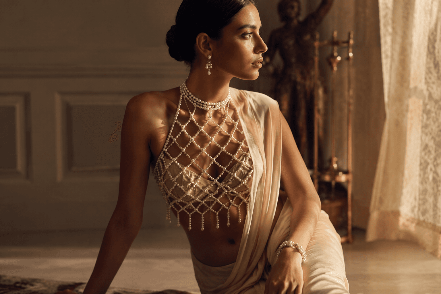 Tamara Ralph elevates pearl latticework with South Asian touches