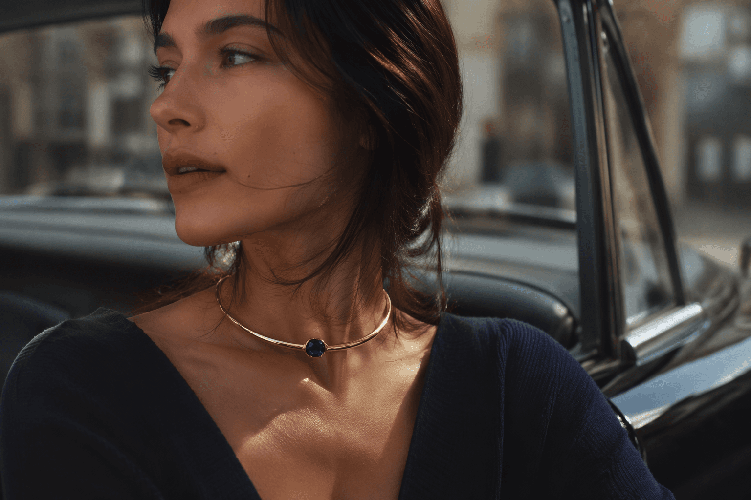Sylva & Cie torque necklace spotlights bold everyday jewelry trend