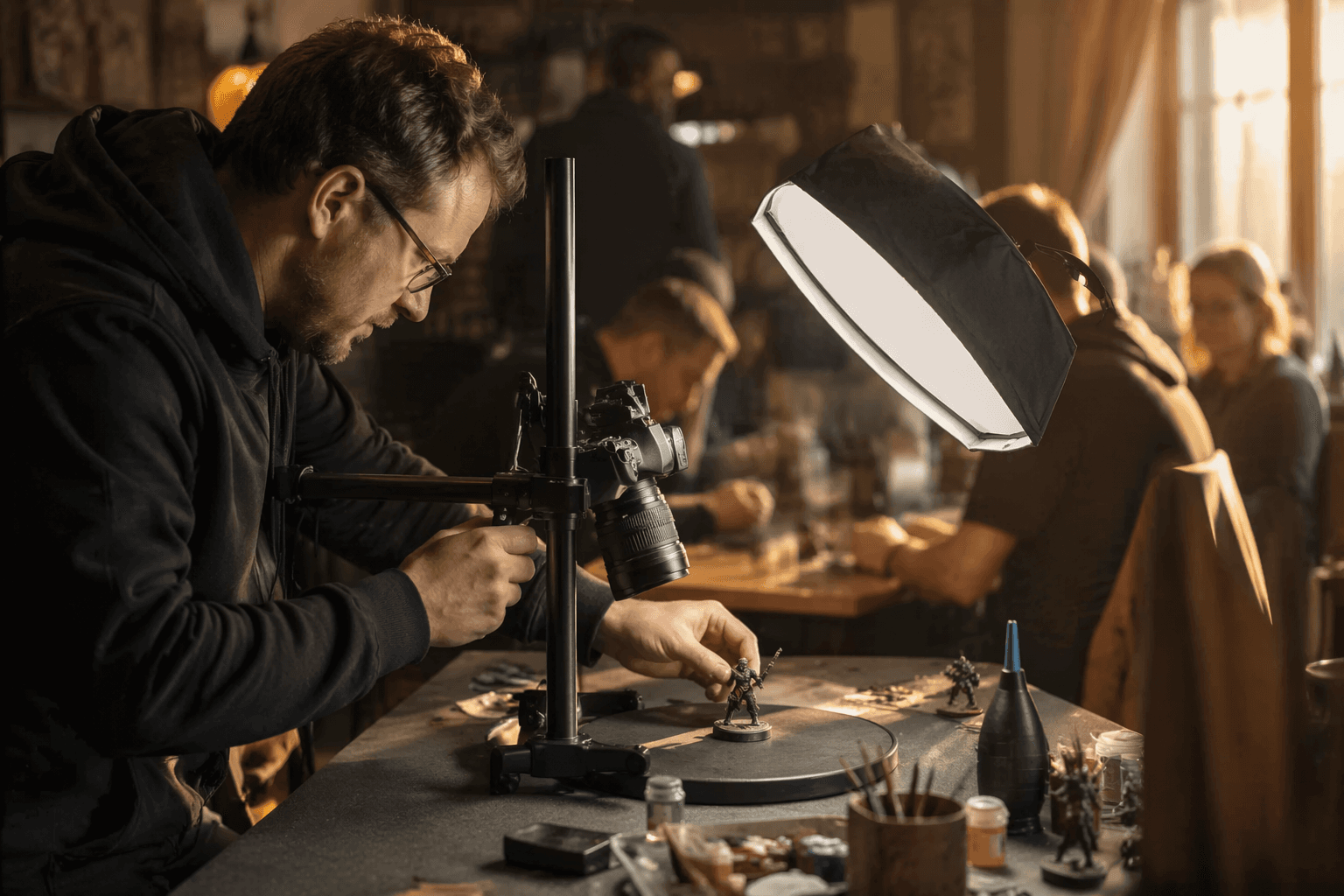 Miniature painting photos improve with macro lenses and proper lighting