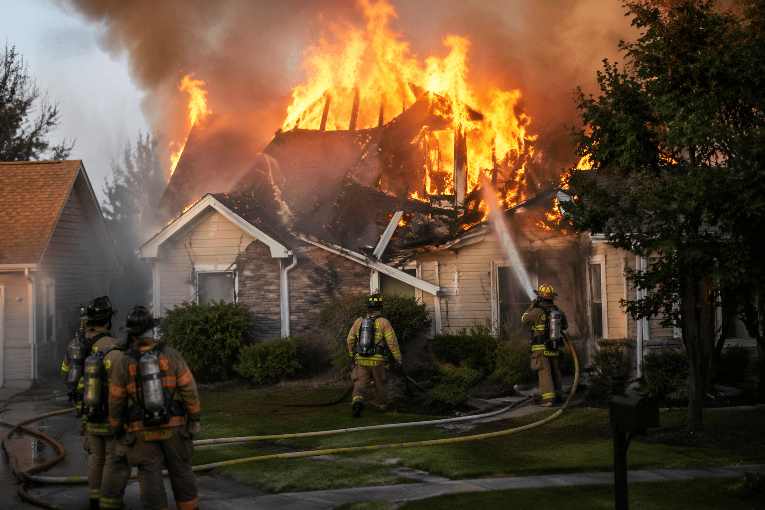 Second-alarm fire damages Jamestown home, crews battle attic blaze