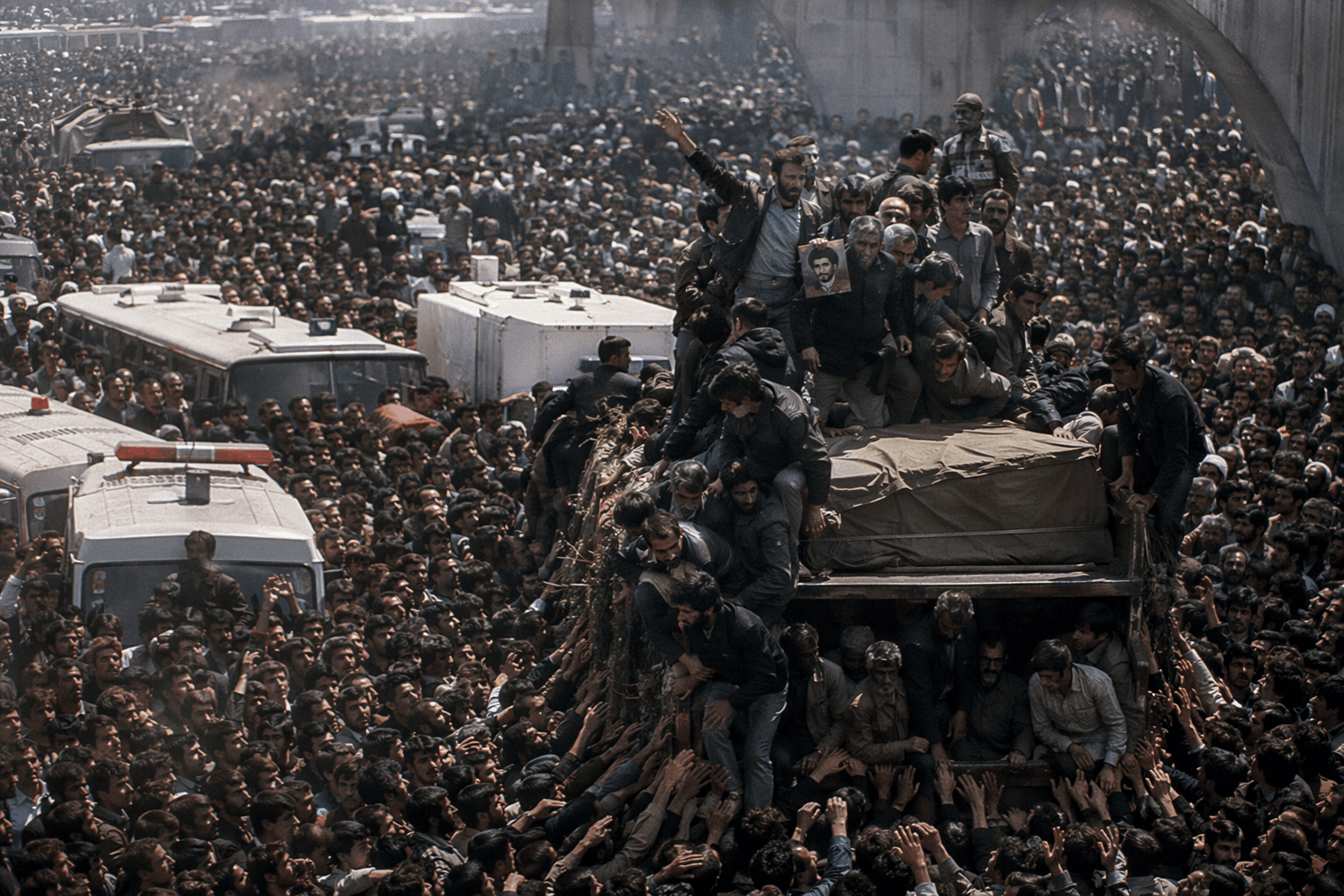 Iran’s 1989 Khomeini funeral drew millions in historic chaos