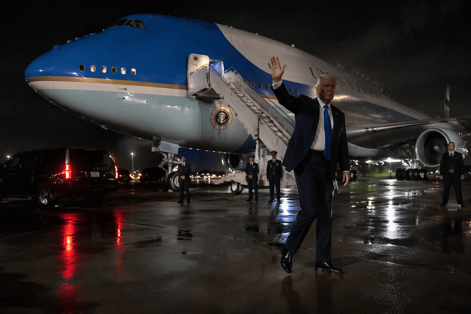Trump switches back to old Air Force One amid Iran strikes