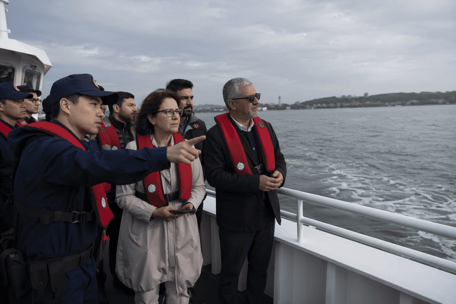 Taiwan takes foreign lawmakers on patrol near China coast