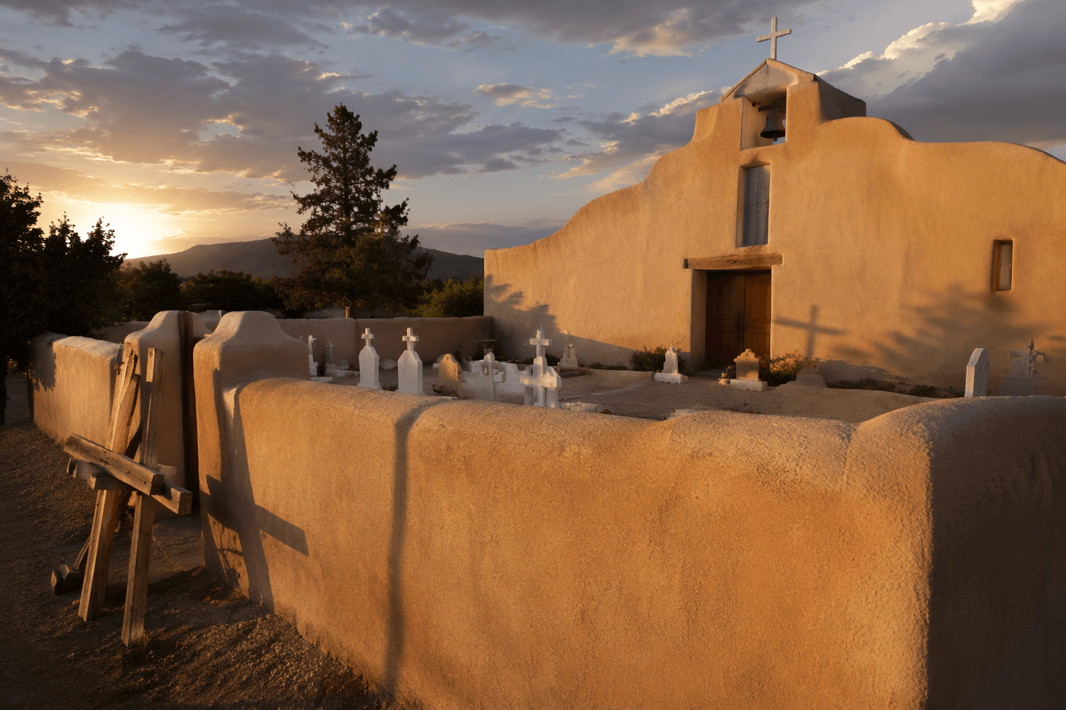 Our Lady of Guadalupe Church, Medina Cemetery reflect Hispano heritage