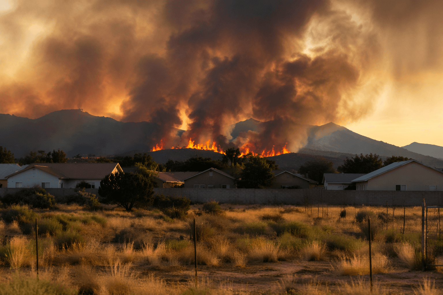 New wildfire ignites along NM-47 in Bosque Farms