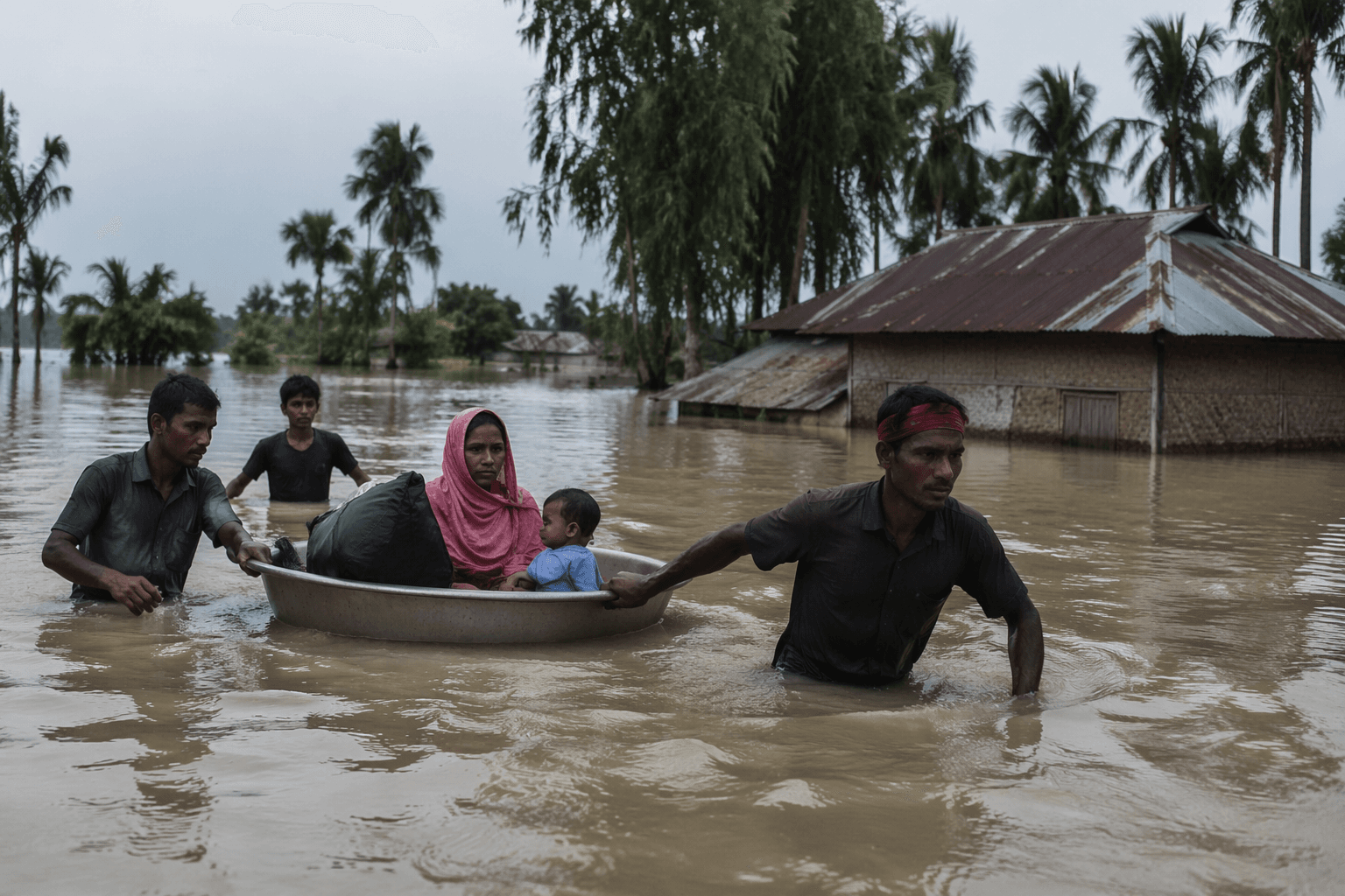 Deadly monsoon floods strand more than a million in southeastern Bangladesh