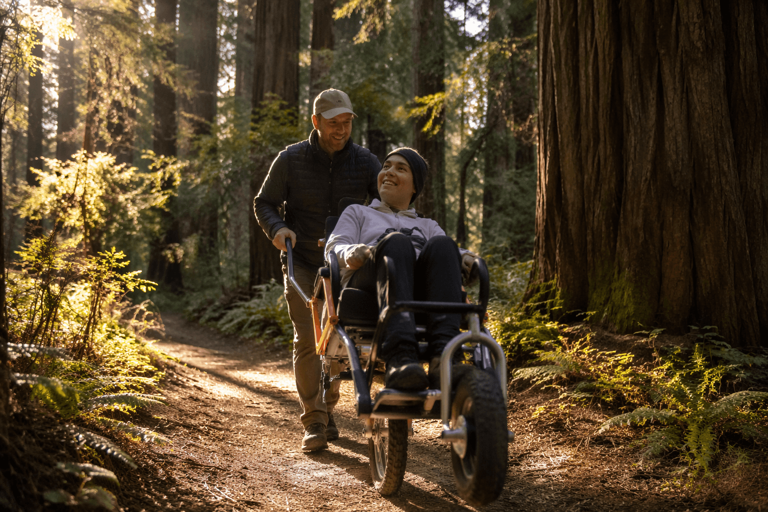 Free track chairs open Redwood National Park to more visitors