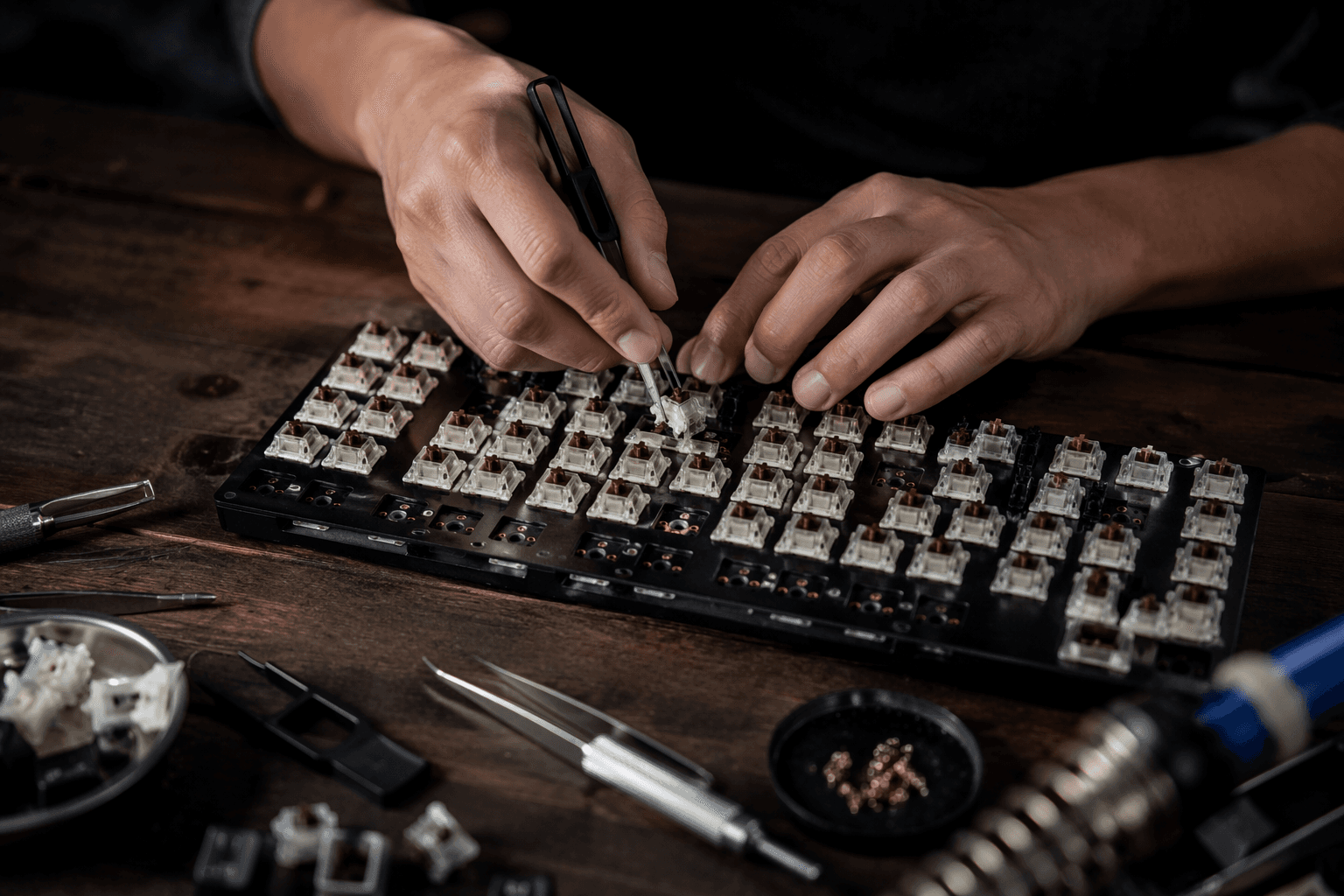 How mechanical keyboard matrices work, and why rollover matters