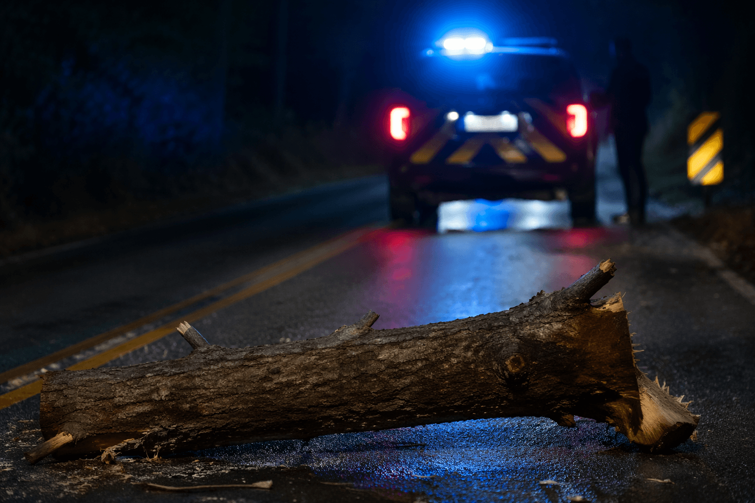Wake County deputies probe log-in-road ambush of passing driver