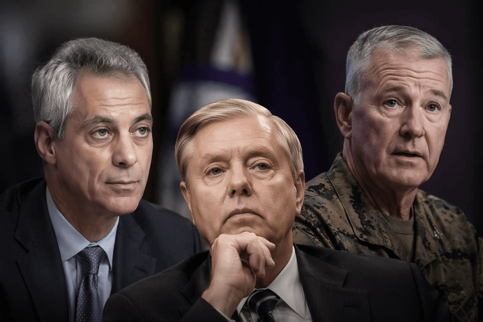 Rahm Emanuel and Frank McKenzie discuss Graham's death and Iran tensions