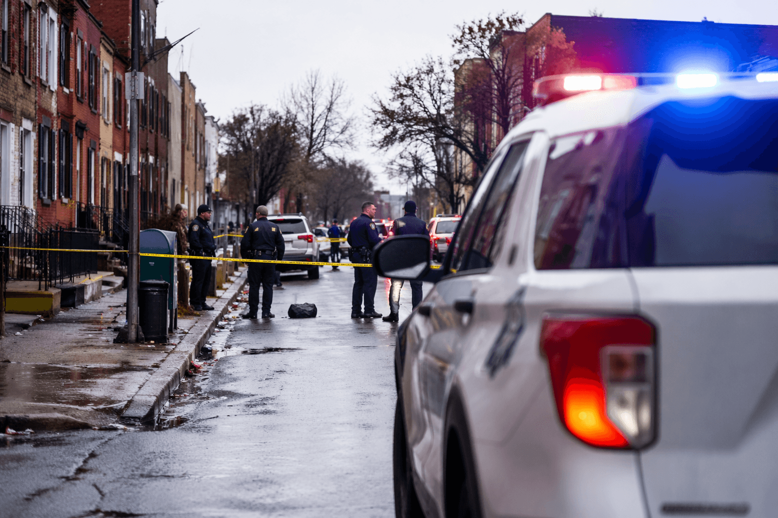 Baltimore police investigate four-victim shooting, scene remains active
