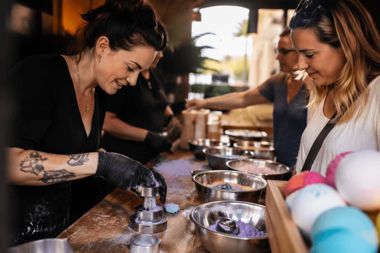 Lush bath bomb pressing event brings hands-on summer fun to Valencia Town Center