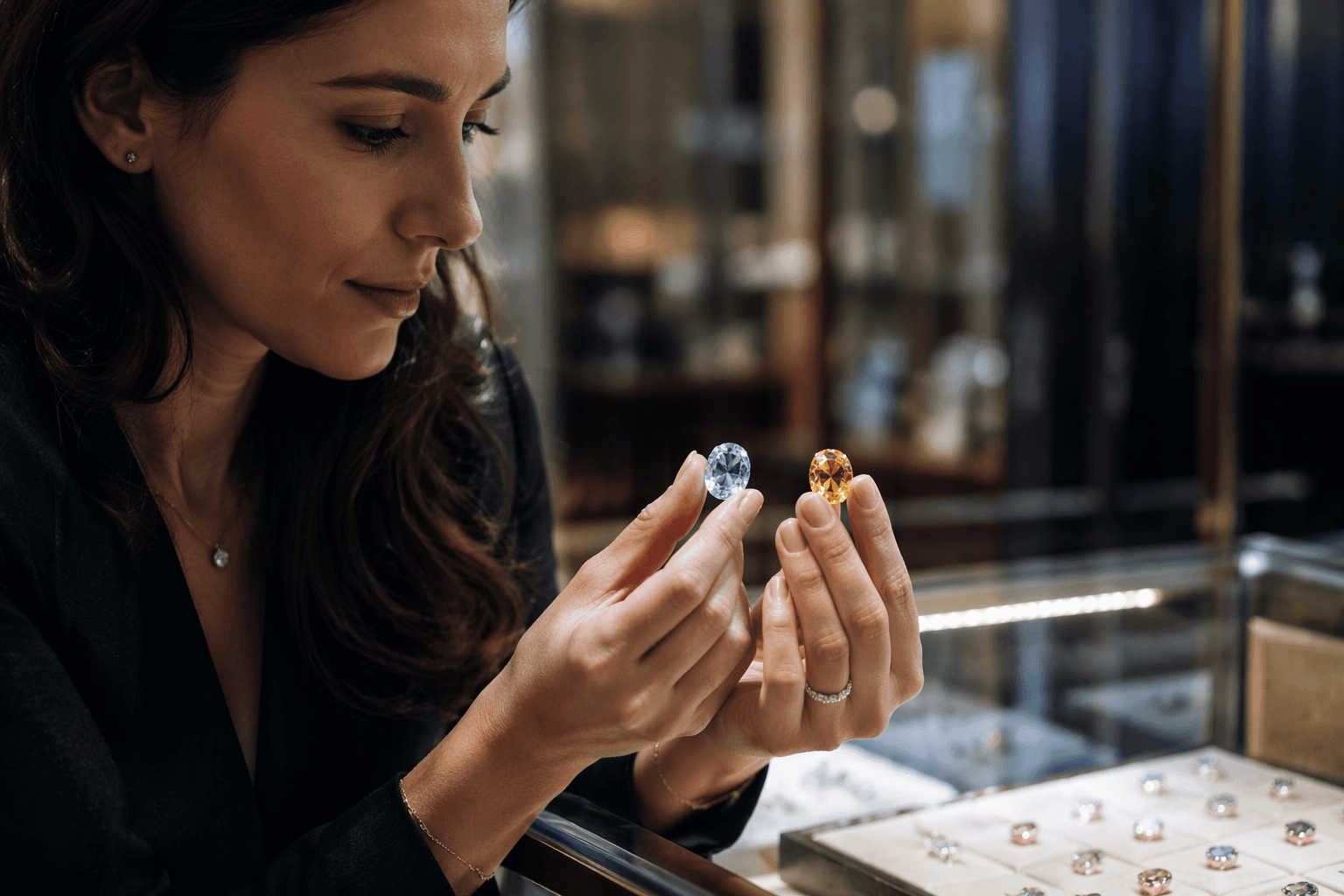 November birthstone jewelry spotlights topaz and citrine differences
