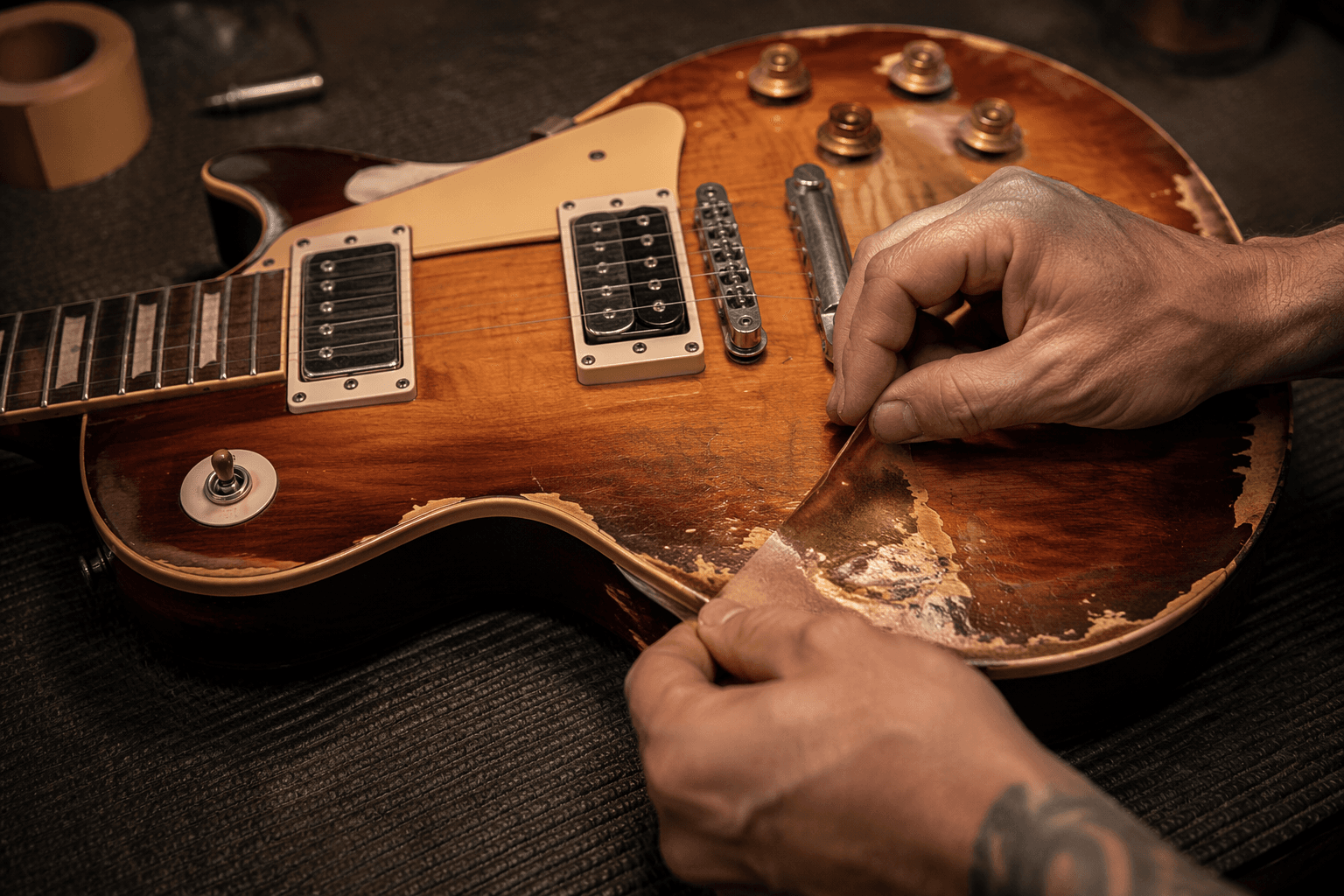 Dame Guitars turns fake relic wear into a real product