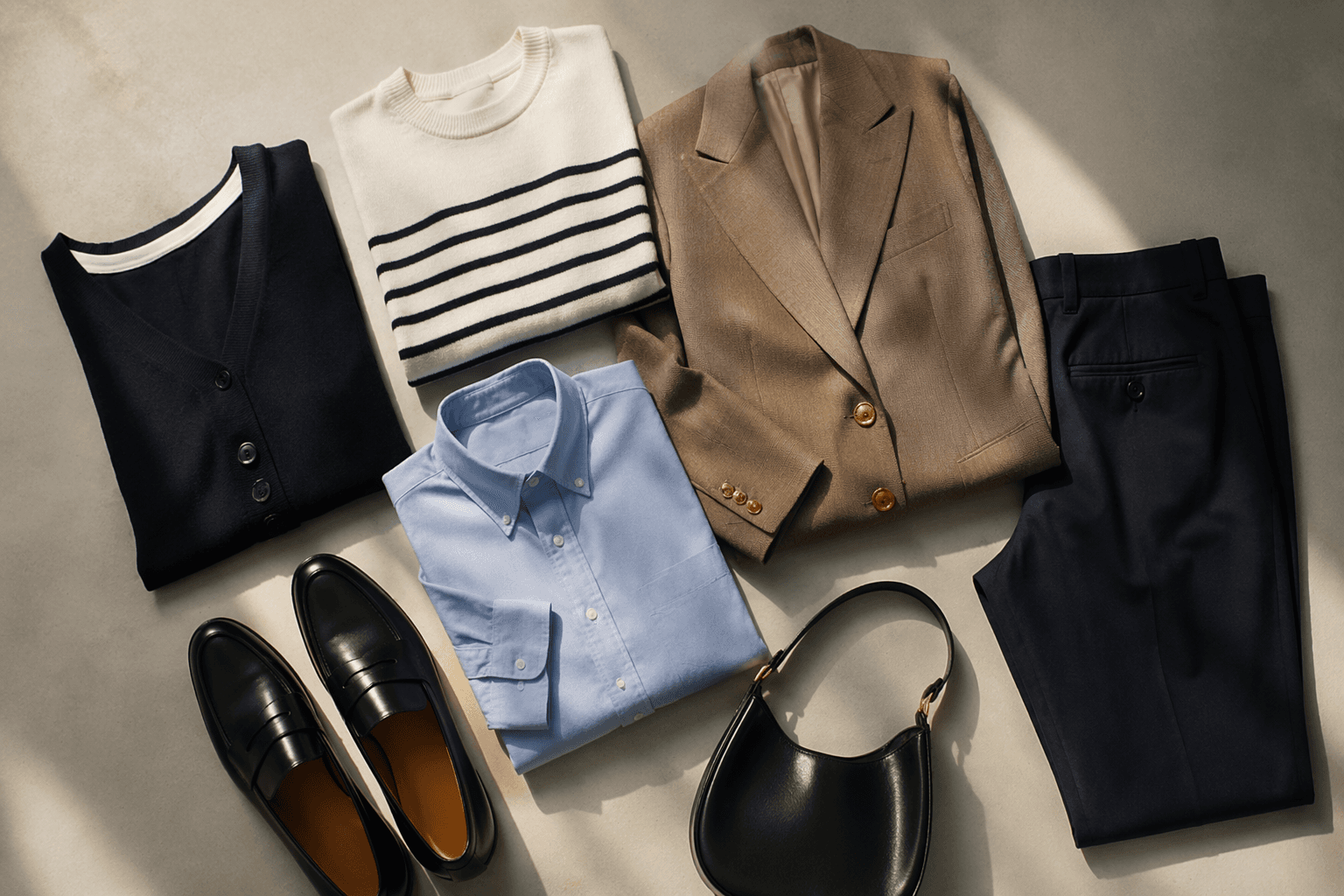 Preppy gets a modern, city-ready makeover for capsule wardrobes
