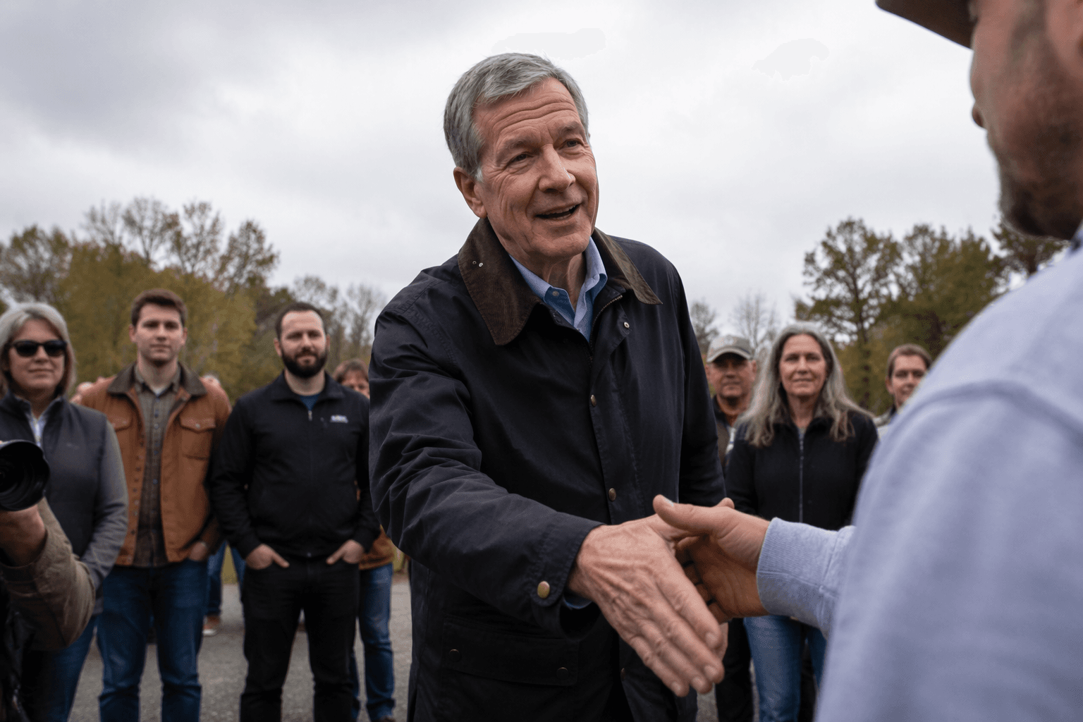 Roy Cooper campaigns in Graham as Senate race heats up