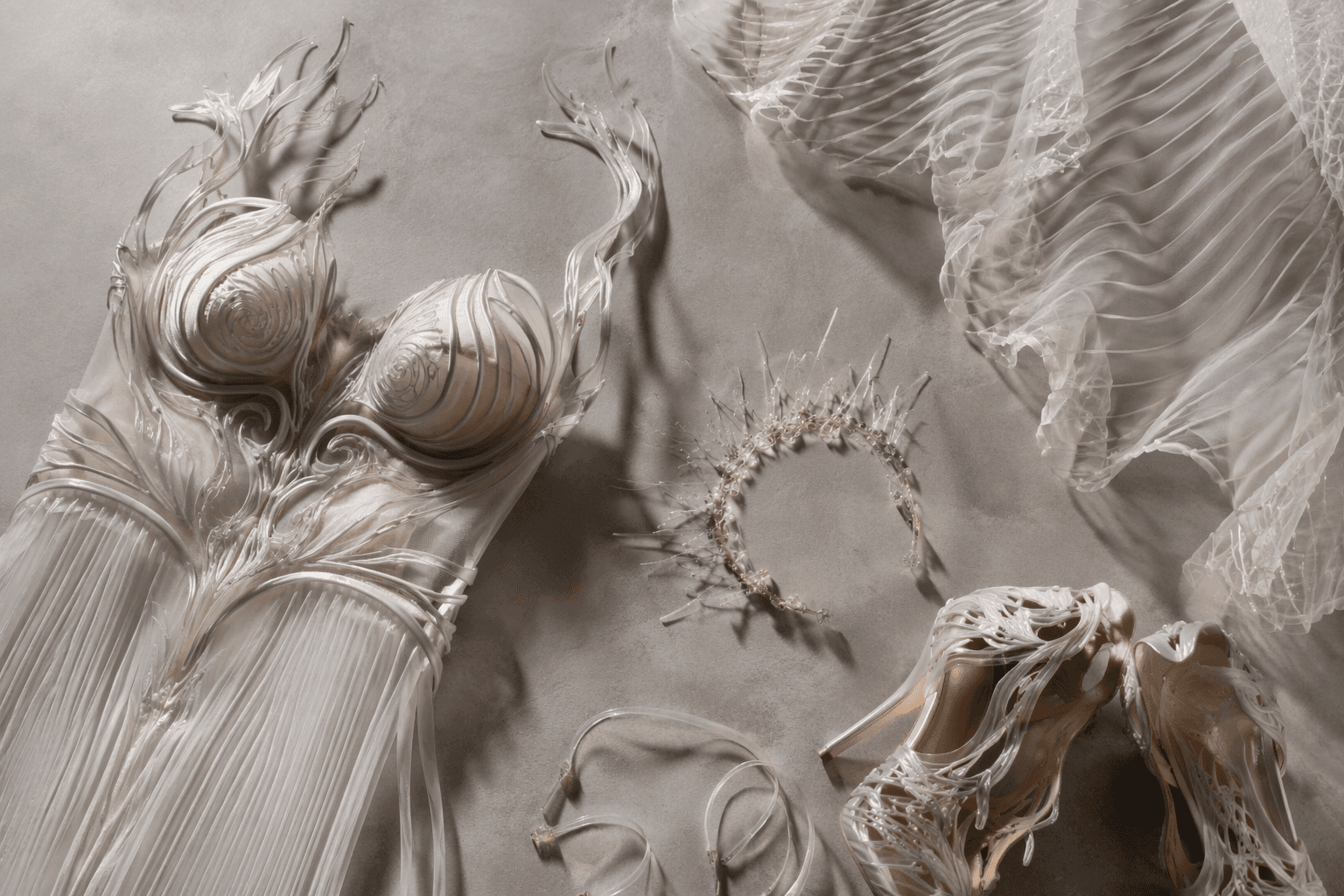 Iris van Herpen turns cosmic couture into futuristic bridal dreams