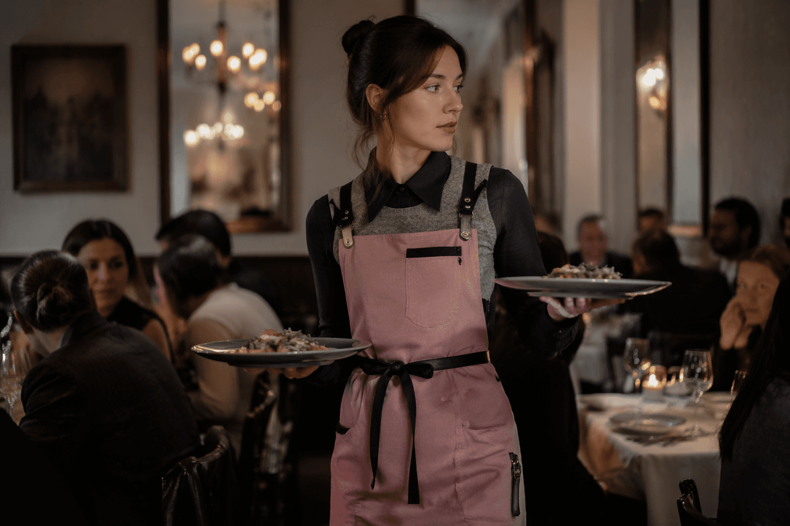Miu Miu turns aprons into a feminist workwear statement