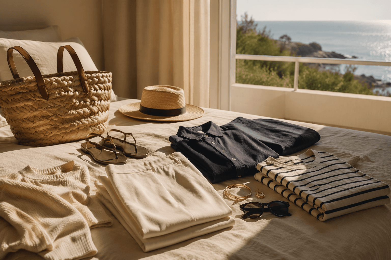Coastal grandmother staples for an easy, polished holiday capsule