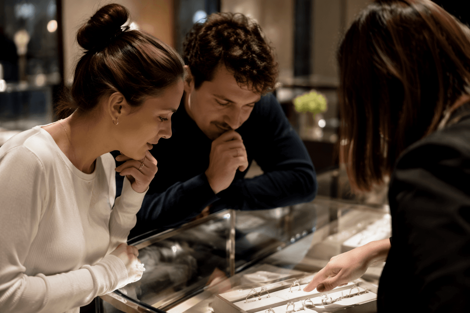 Couples turn engagement-ring shopping into part of the proposal story