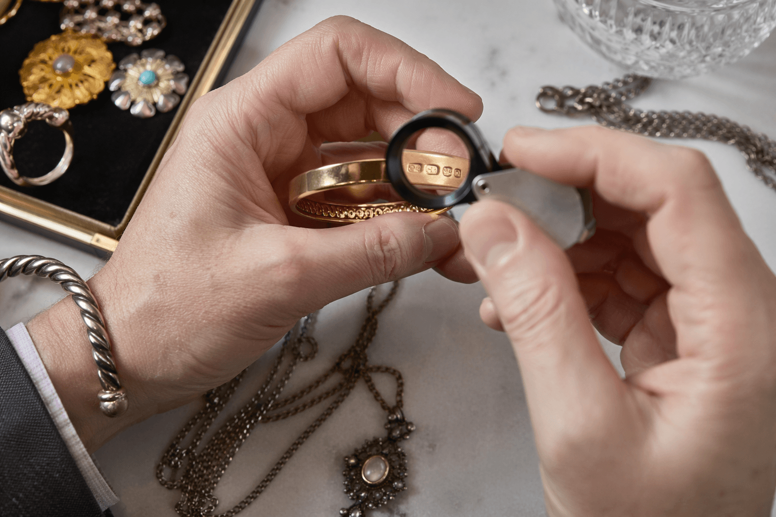 How to identify vintage jewelry using hallmarks and maker’s marks