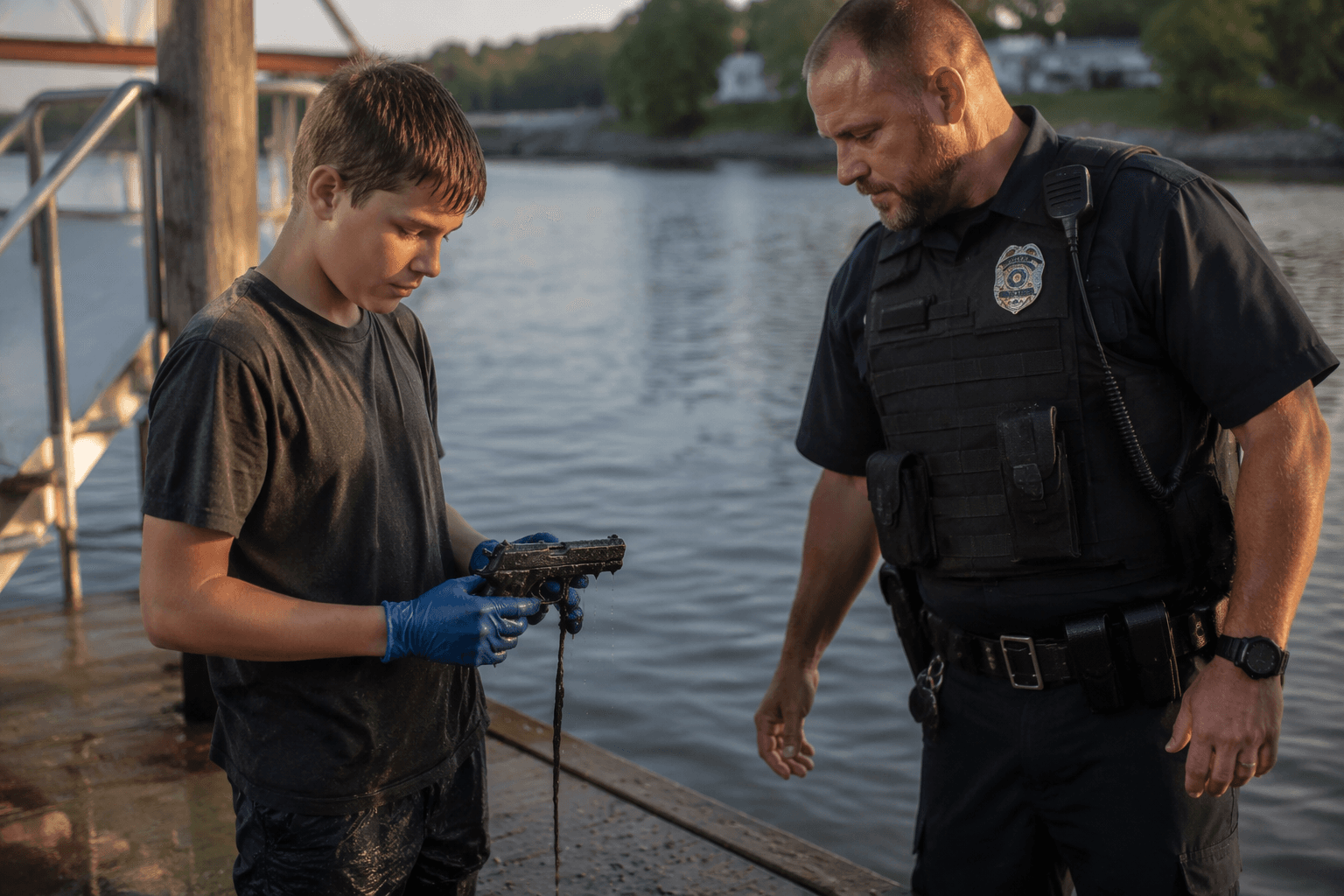 Young magnet fisher pulls gun from Charleston County water, alerts police
