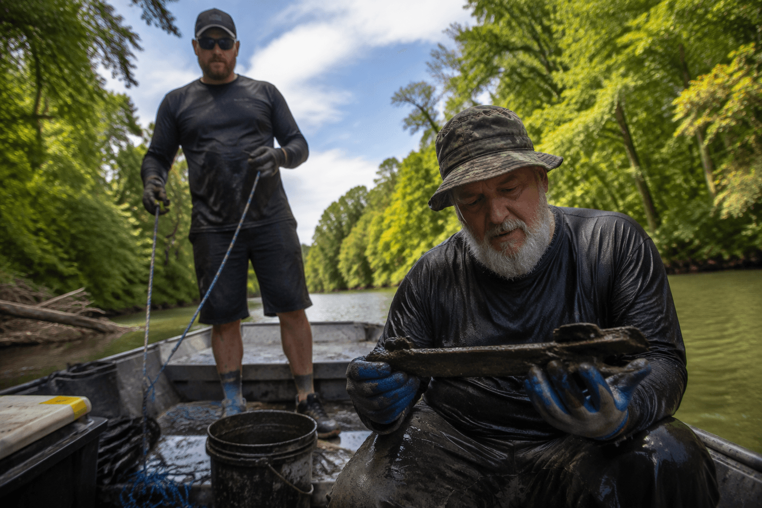 Magnet Men return to Arkansas Black River for cleanup and historic finds