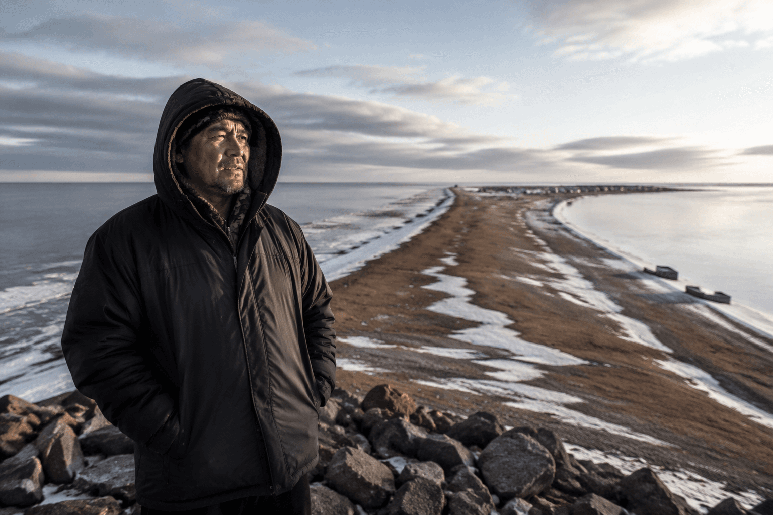 Point Hope sits on 15-mile spit into Chukchi Sea