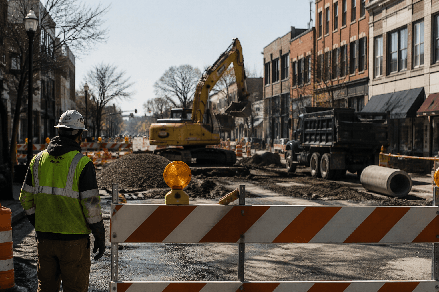 University Avenue closes at 9th Street for sewer main replacement