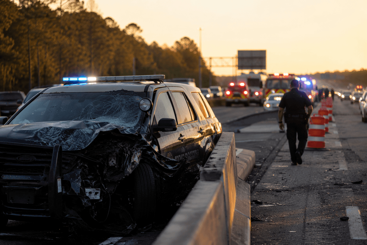 Deputy hospitalized after crash on I-4 in Lake Mary