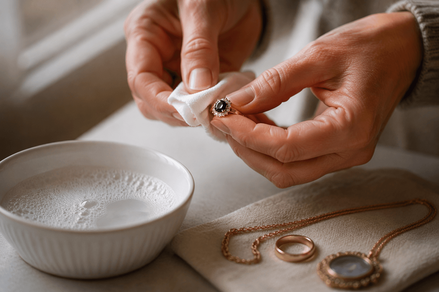 How to clean meaningful jewelry without damaging sentimental pieces