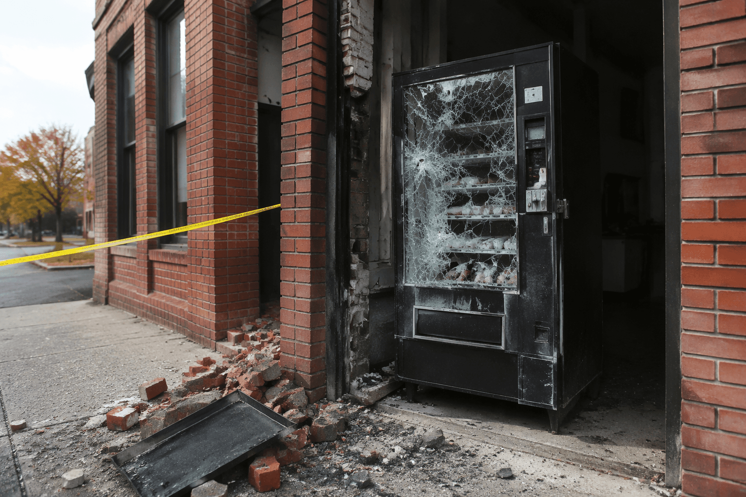Cupcake vending machine bombing rocks Syracuse office building