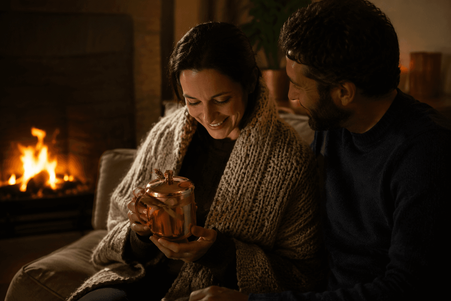 7th-anniversary gifts in copper and wool, for warmth and comfort