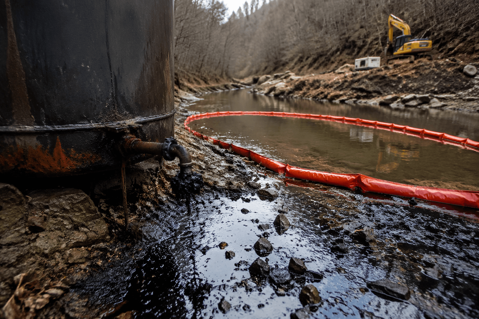 DEP responds to 100-gallon oil spill near Eckman in McDowell County
