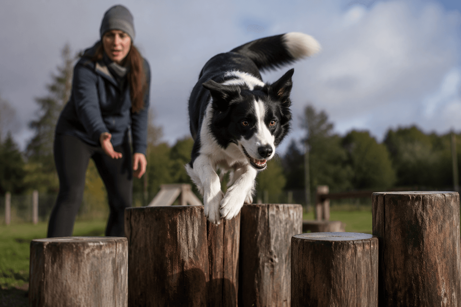 Dog parkour gives hyperenergetic dogs a safe, low-equipment outlet