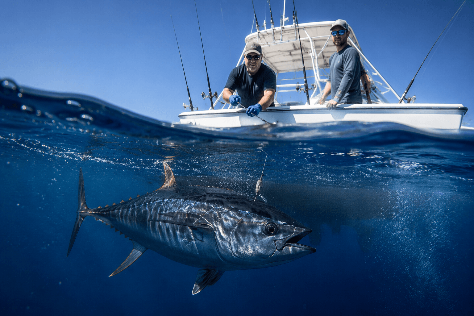 Circle hooks or J hooks, what works best for tuna fishing