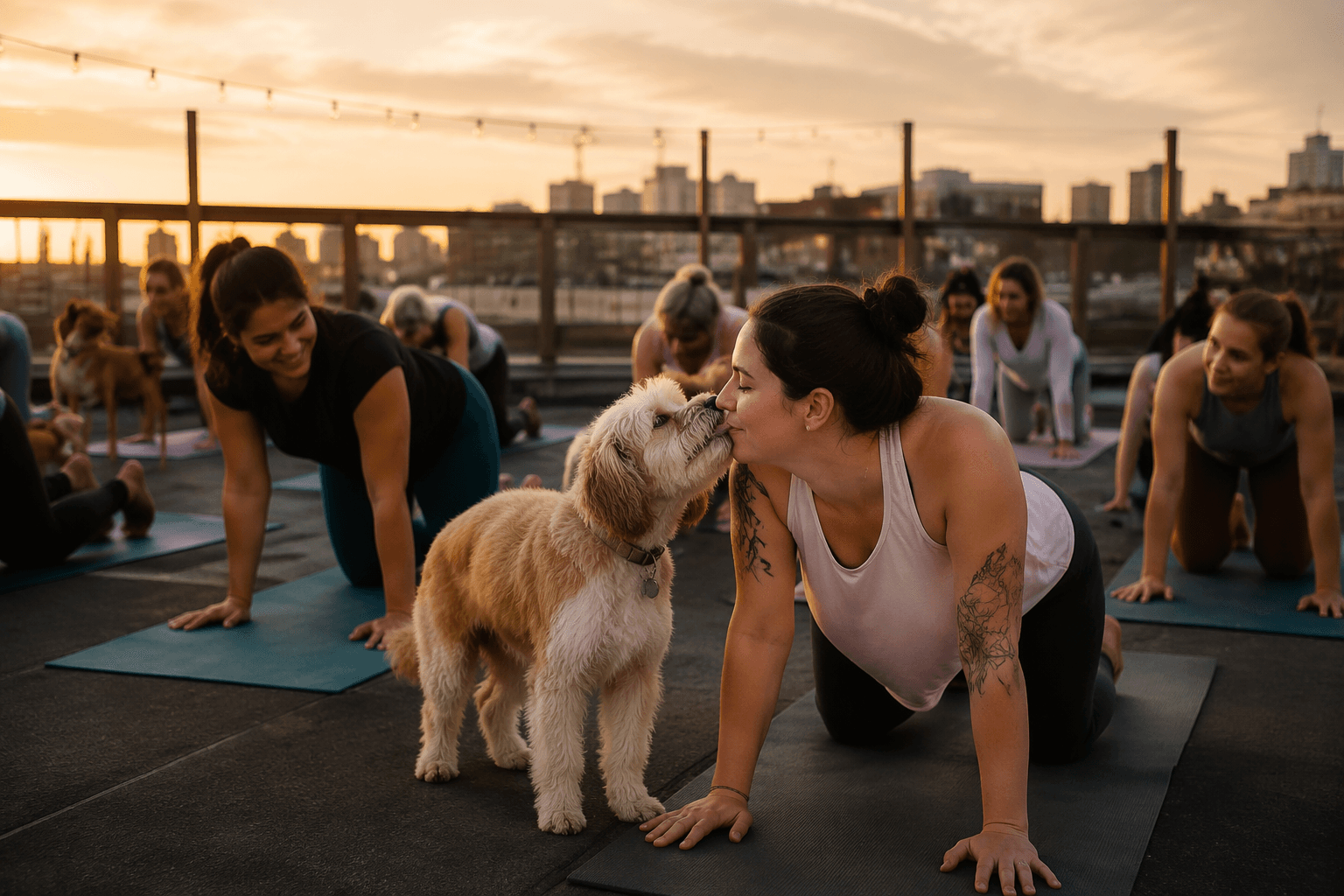 Dog yoga research explores mindfulness, well-being, and human-dog contact