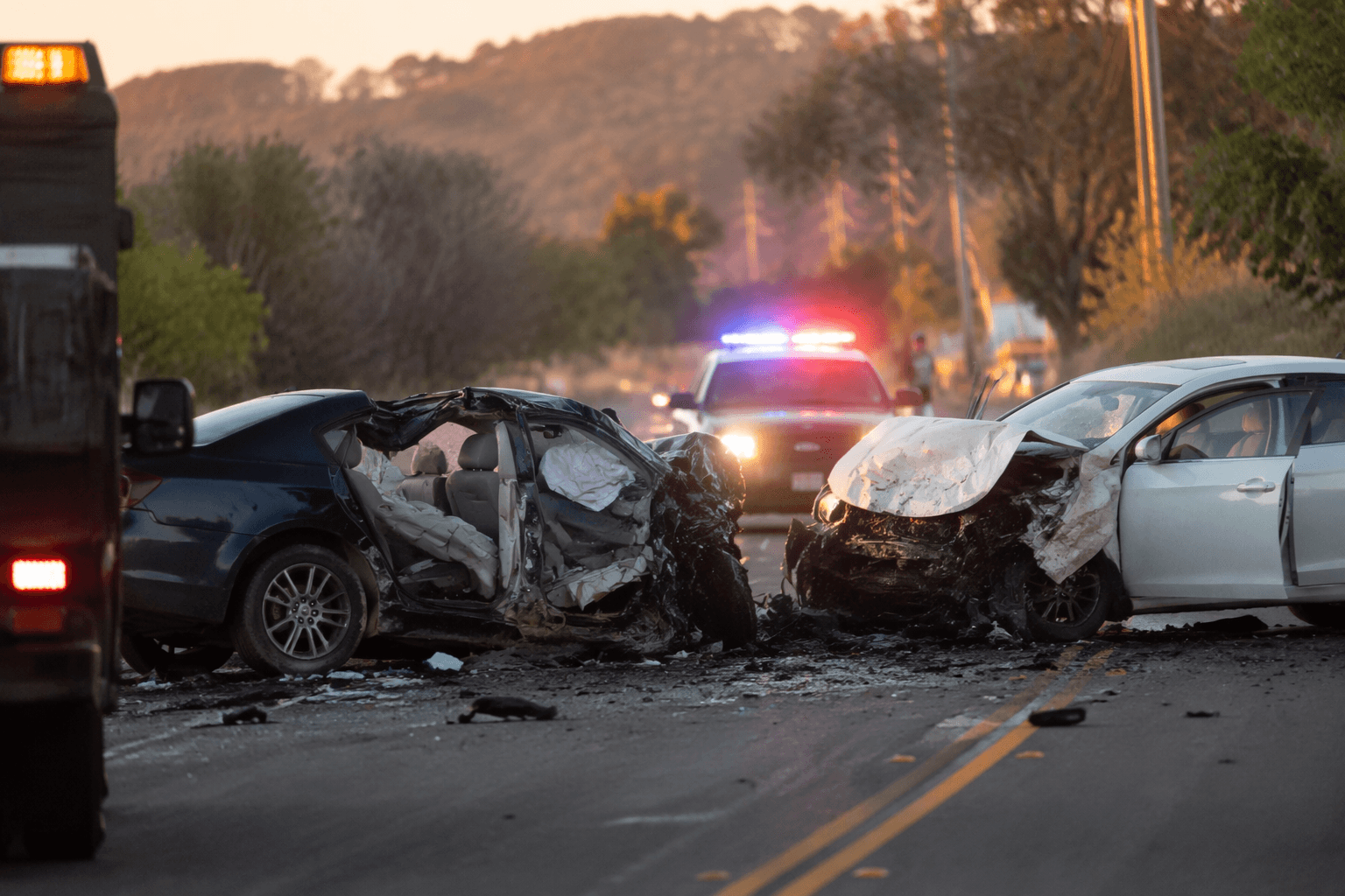 One dead, two hurt in head-on crash on Auberry Road